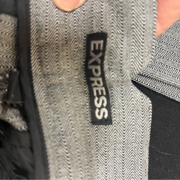 Express Pants. Gray herringbone pattern. Size 10 R - Picture 12 of 14